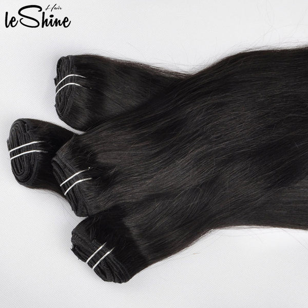 【C15】LeShineHair Straight Colorful Crochet Braids With Human Comb Hair Extension