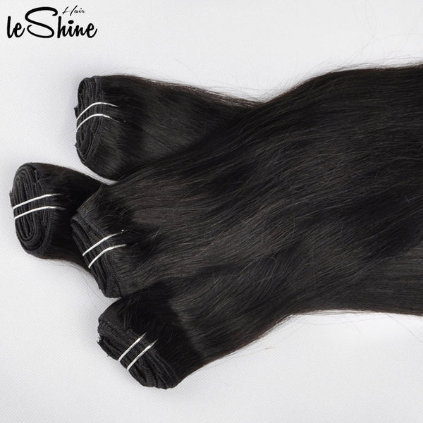 【C15】LeShineHair Straight Colorful Crochet Braids With Human Comb Hair Extension