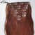 【C4】Human Hair Clip Extensions 24 Inch Blonde Virgin Weft Brazilian Indian Fast Shipping