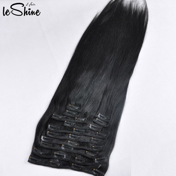 【C9】Customization 120g Full Head Color Clip in Hair Extensions For Black Women