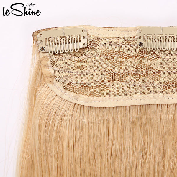 【C8】Human Hair Clip Extensions 24 Inch Blonde Virgin Weft Brazilian Indian Fast Shipping